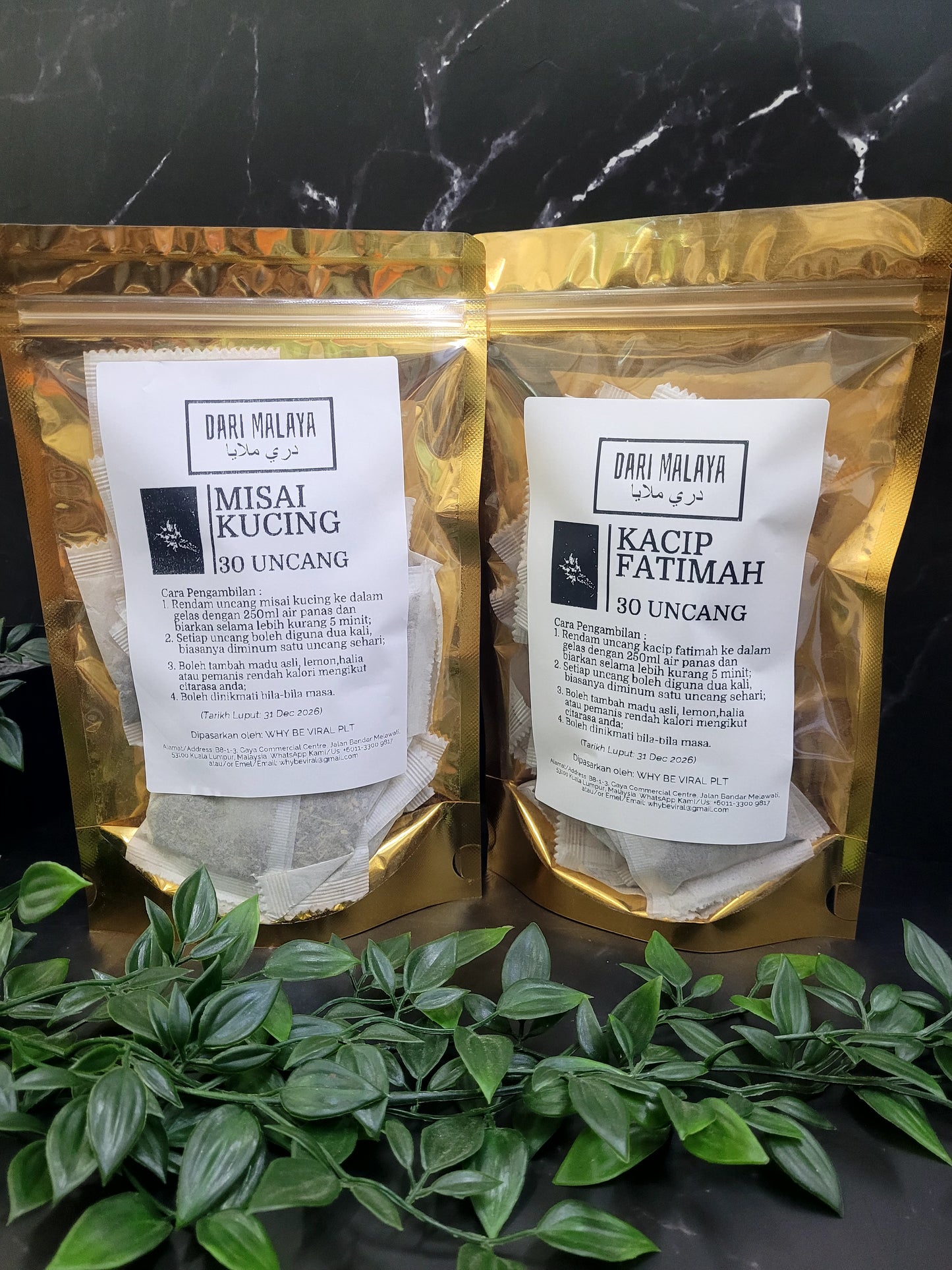 KOMBO MISAI KUCING 30 UNCANG + KACIP FATIMAH 30 UNCANG