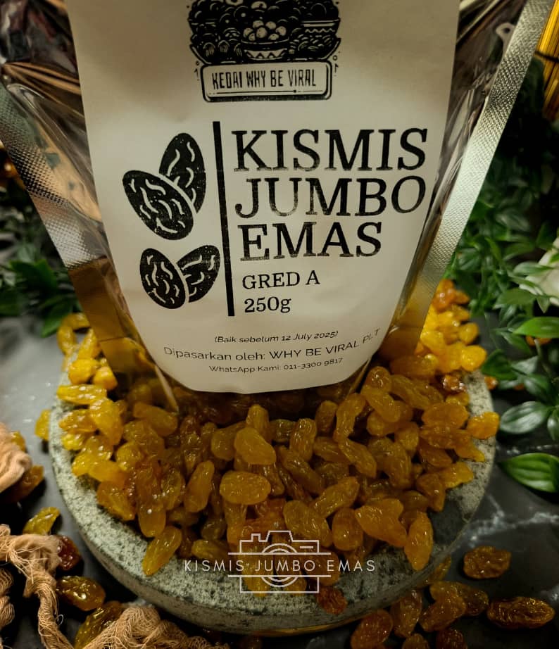 Kismis Jumbo Emas Gred A 200 Gram