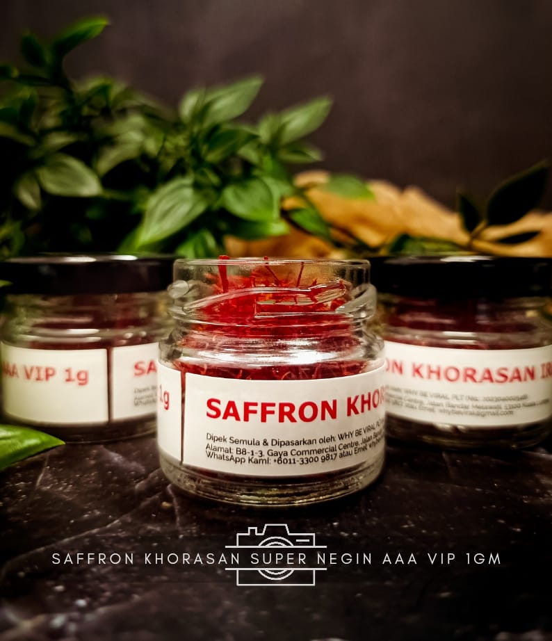 Saffron Khorasan Iran Super Negin Gred AAA VIP 1 Gram